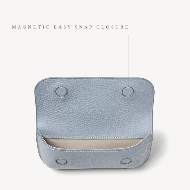 Ella Sunglasses Case Sky Blue Pebble