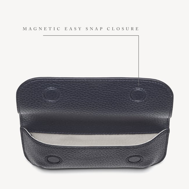 Ella Sunglasses Case Navy Pebble