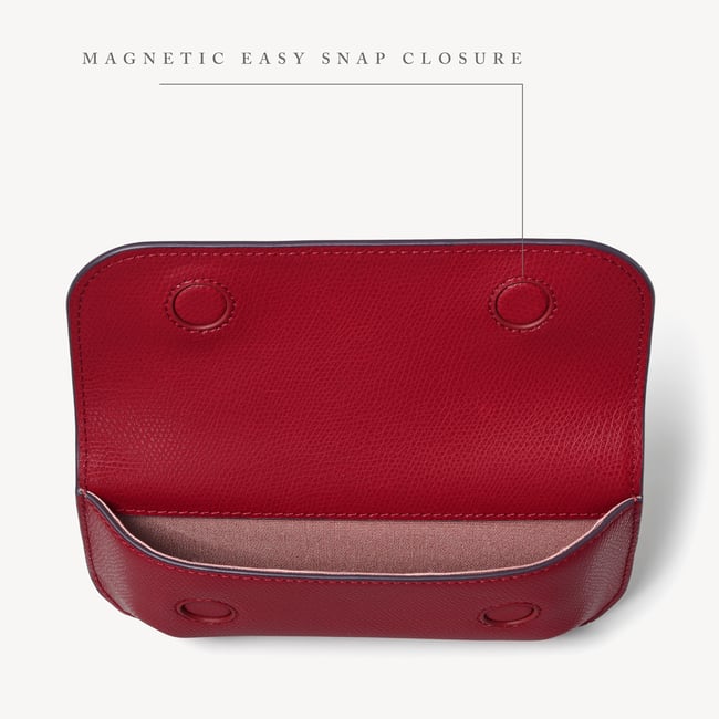 Ella Sunglasses Case Cherry Red Soft Saffiano