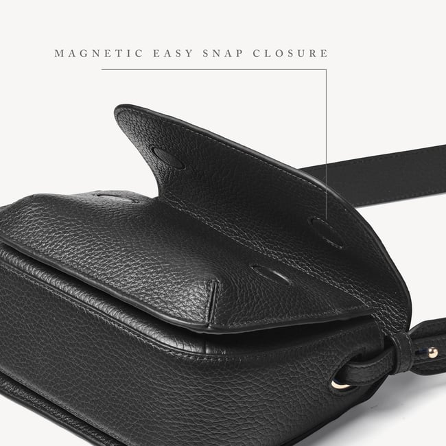 Ella Crossbody Black Pebble