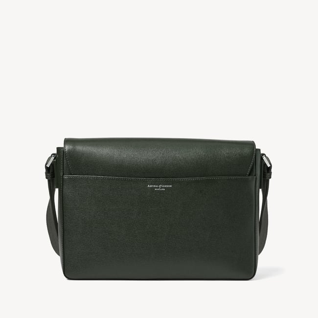 Reporter Messenger Forest Green Saffiano