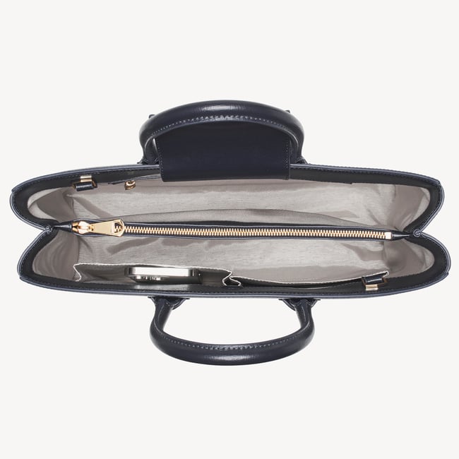 Madison Tote  Navy Saffiano