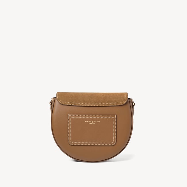 Portobello Crossbody Camel Suede & Smooth Camel