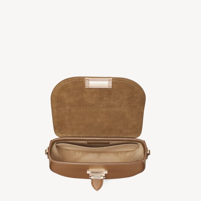 Portobello Crossbody Camel Suede & Smooth Camel