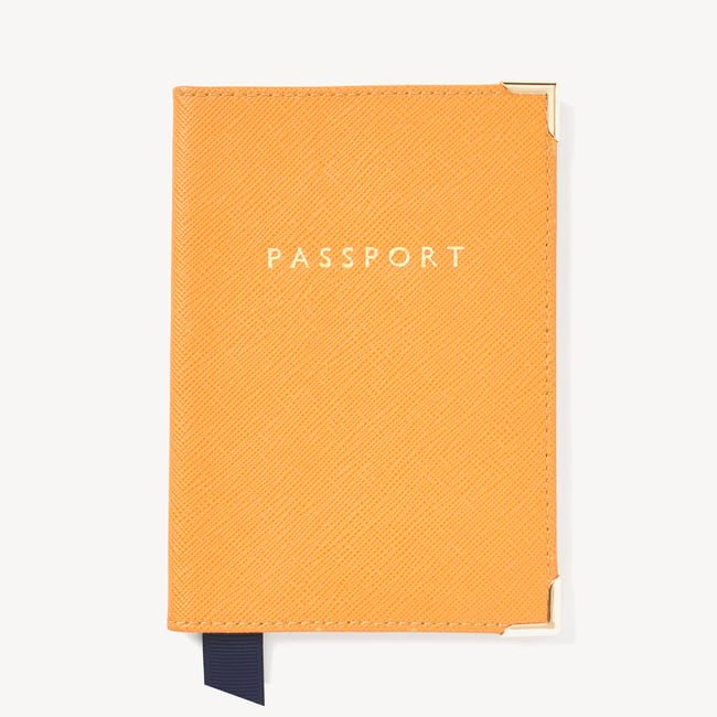 Passport Cover Mandarin Saffiano