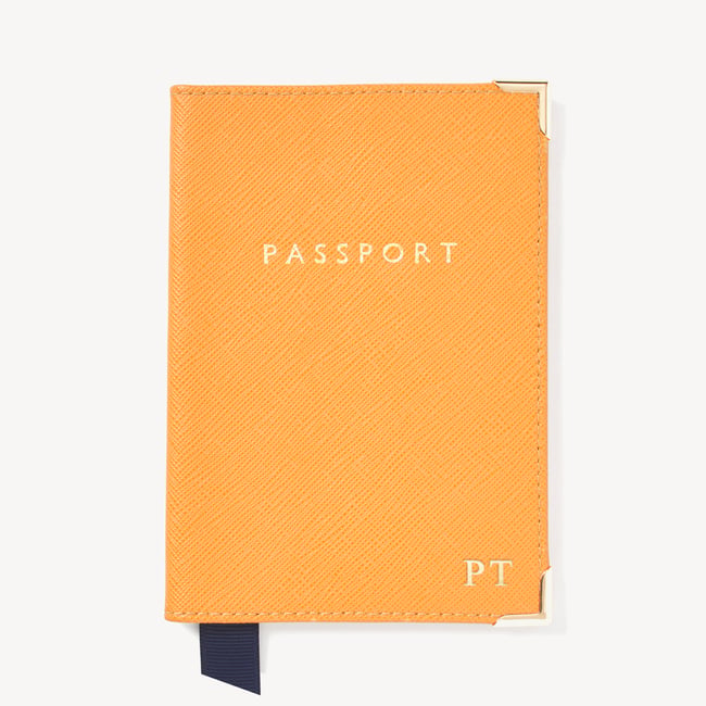 Passport Cover Mandarin Saffiano