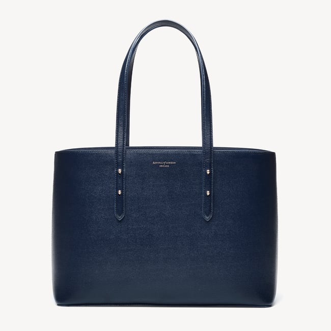 Regent Tote Navy Saffiano