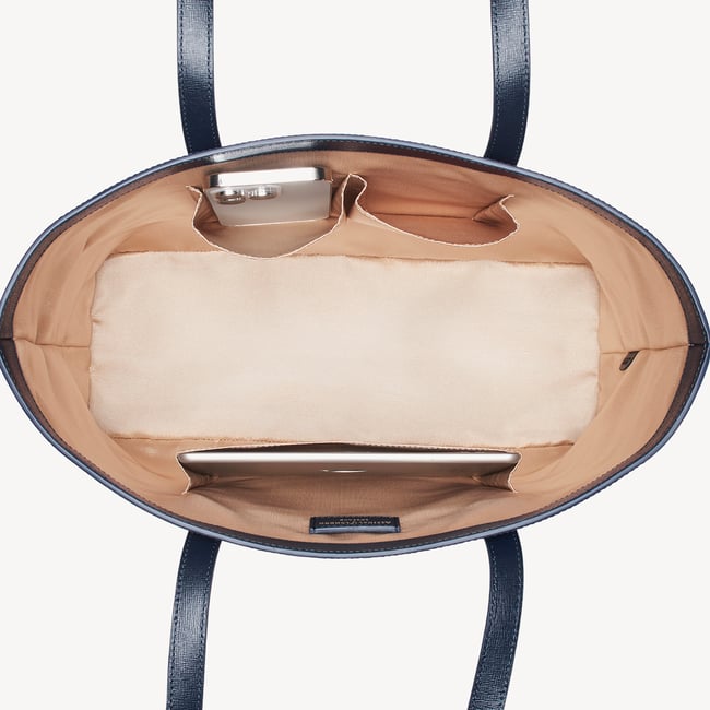 Regent Tote Navy Saffiano