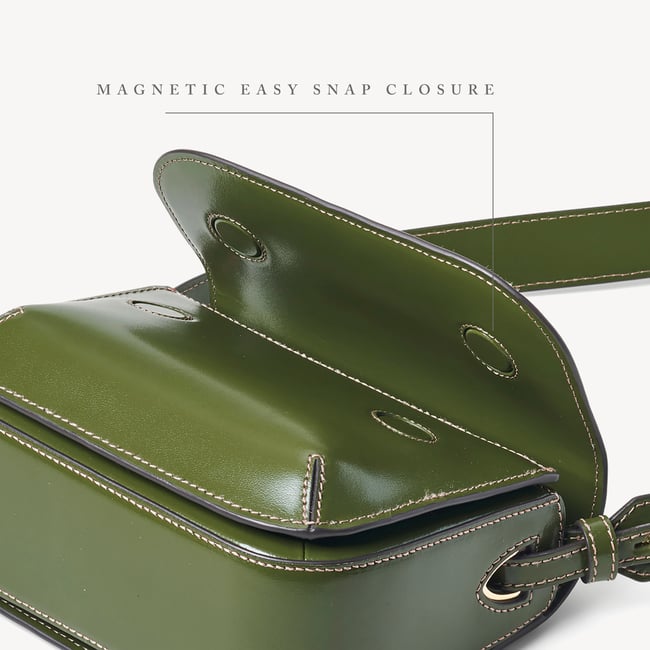 Ella Crossbody Smooth Moss Green