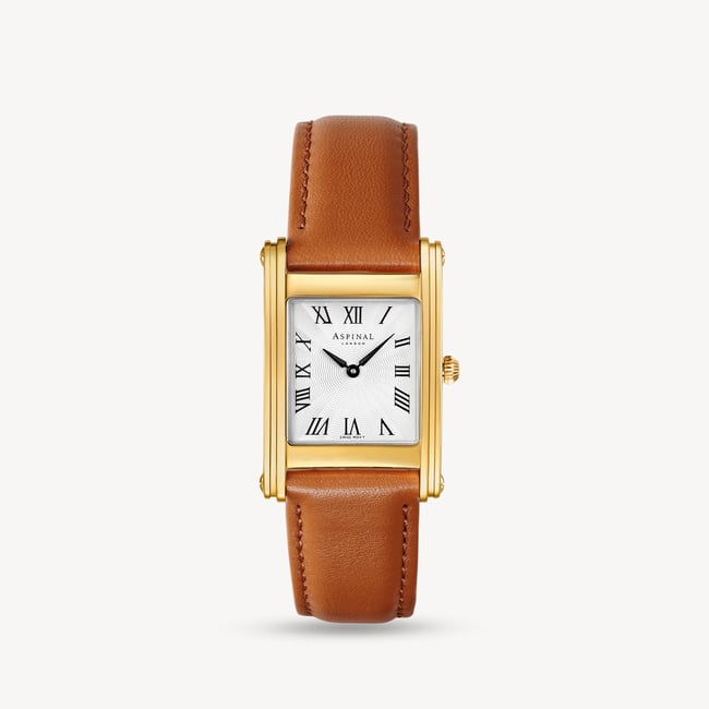 Mayfair® Classic Watch 23ct Gold Plated - Smooth Caramel