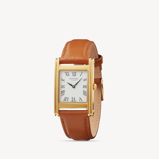 Mayfair® Classic Watch 23ct Gold Plated - Smooth Caramel