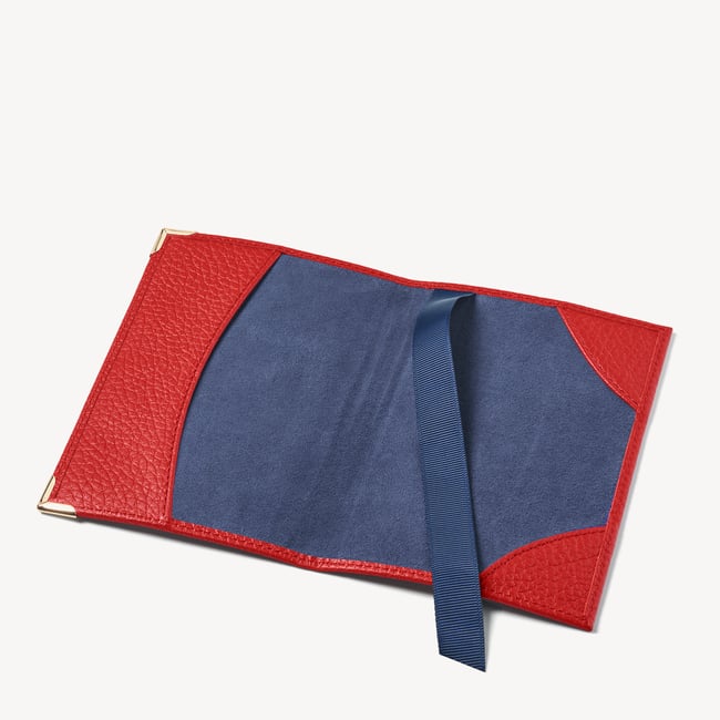 Passport Cover Cardinal Red Pebble
