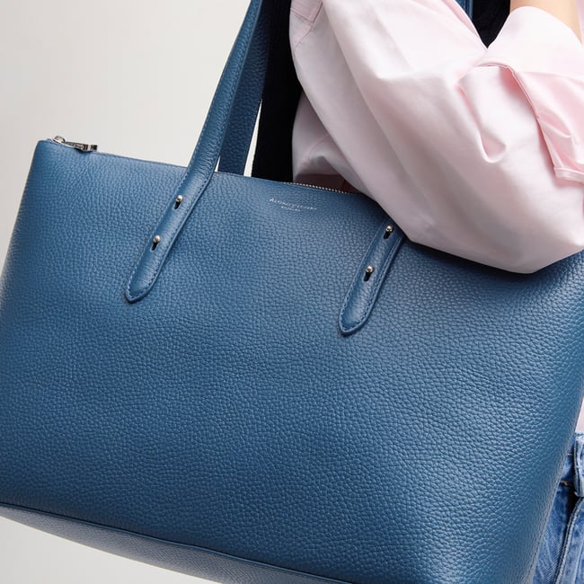 Regent Zipped Tote Topaz Pebble