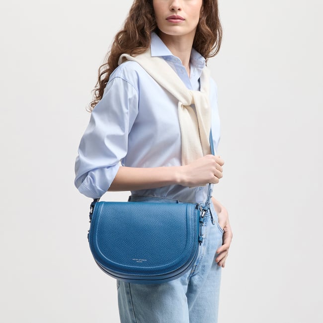 Stella Satchel Crossbody Topaz Pebble