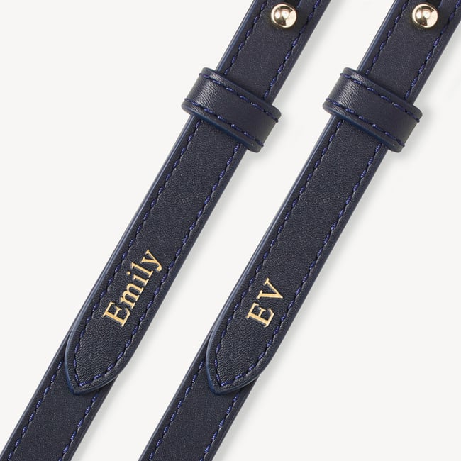Portobello Crossbody Navy Suede & Smooth Navy