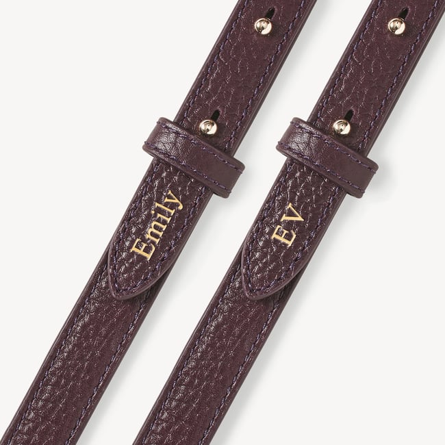 Camera Crossbody with Changeable Straps Fig Pebble