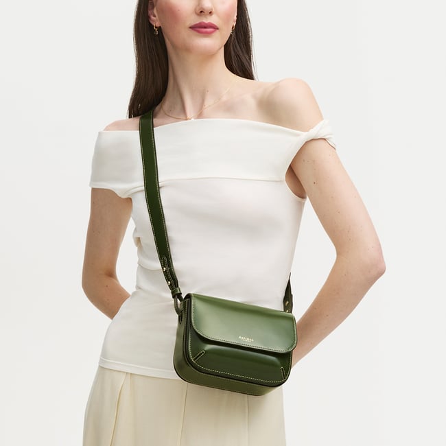 Ella Crossbody Smooth Moss Green
