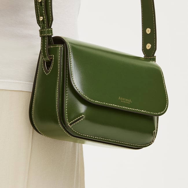 Ella Crossbody Smooth Moss Green