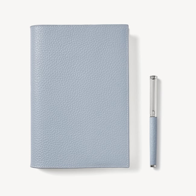 A5 Refillable Journal & Pen Set Sky Blue Pebble