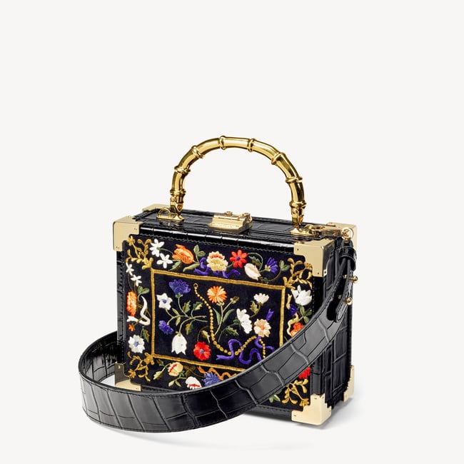 Trunk Black Velvet & Croc