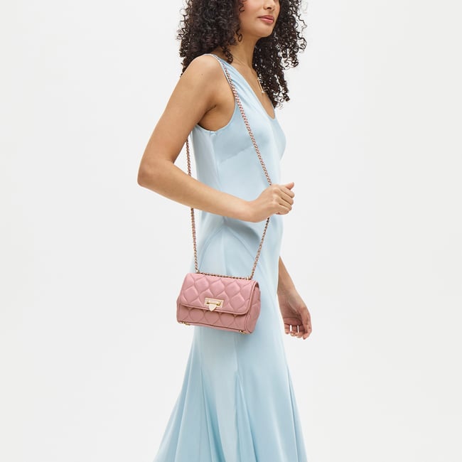 Micro Lottie Crossbody English Rose Nappa