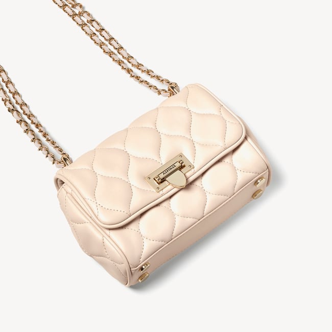 Micro Lottie Crossbody Ivory Nappa