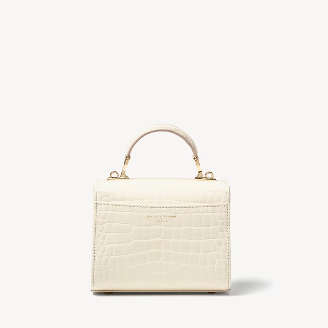 Mini Mayfair® Ivory Patent Croc