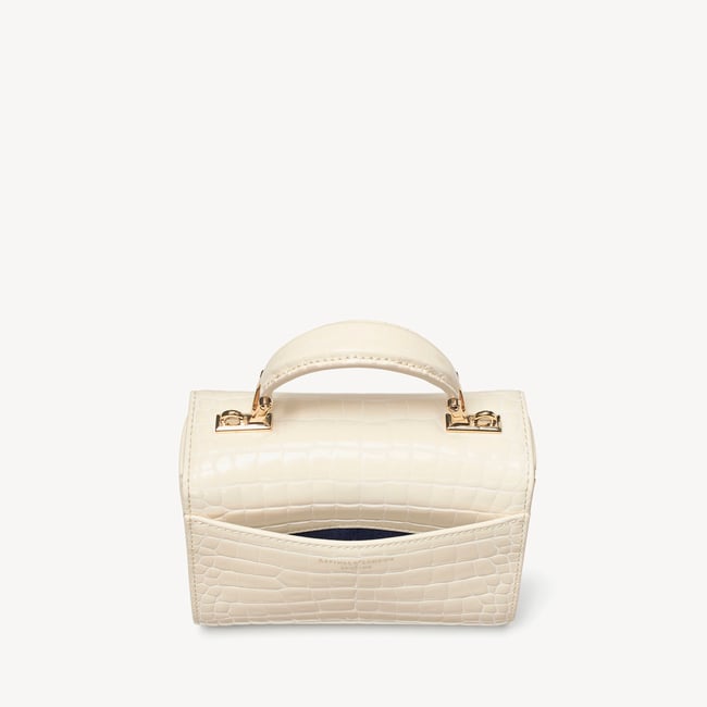 Mini Mayfair® Ivory Patent Croc