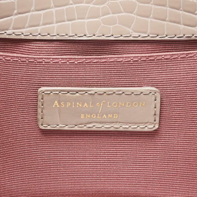Mini Mayfair® Soft Taupe Patent Croc