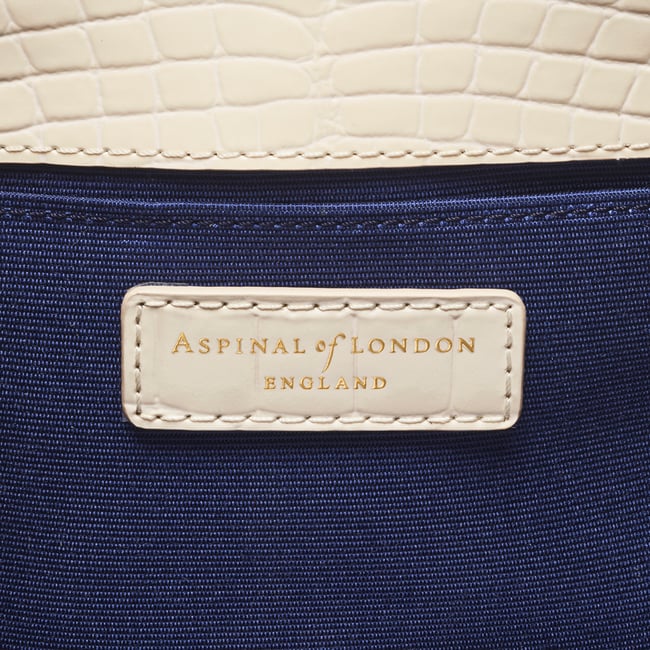 Mini Mayfair® Ivory Patent Croc