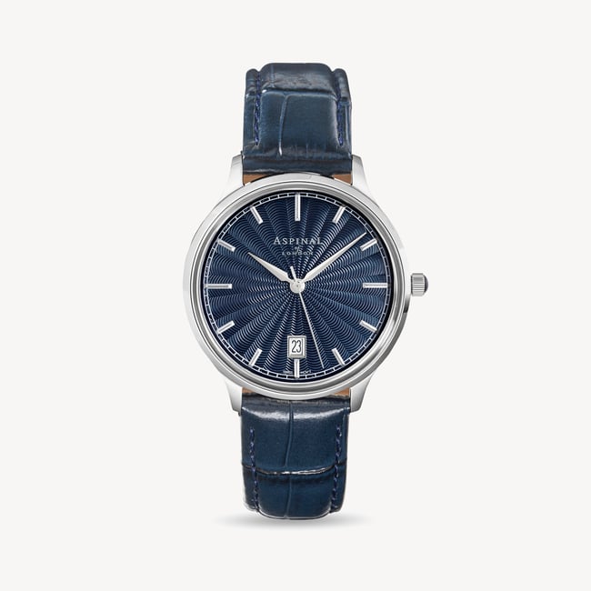 Mount Street Watch Stainless Steel - Deep Shine Navy Croc