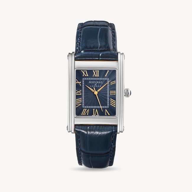 Mayfair® Classic Watch Stainless Steel - Deep Shine Navy Croc