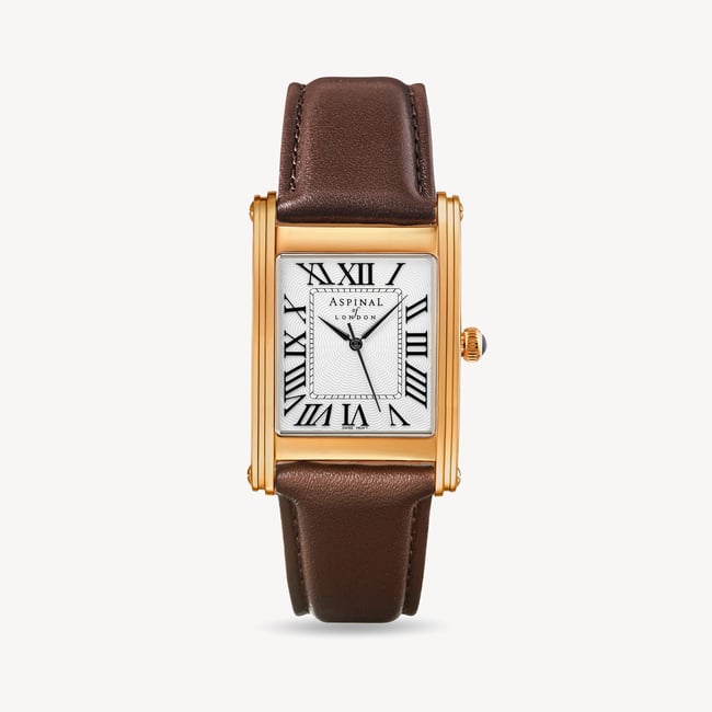 Mayfair® Classic Watch 23ct Gold Plated - Smooth Chocolate