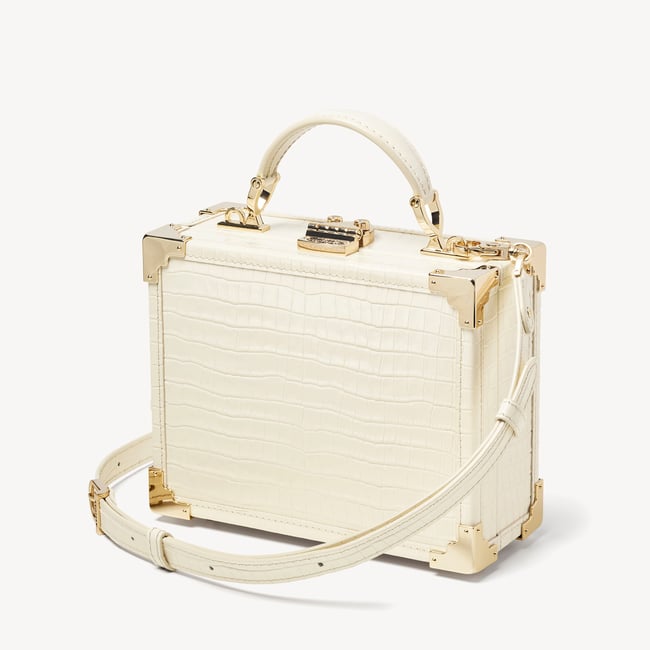 Trunk Deep Shine Ivory Small Croc