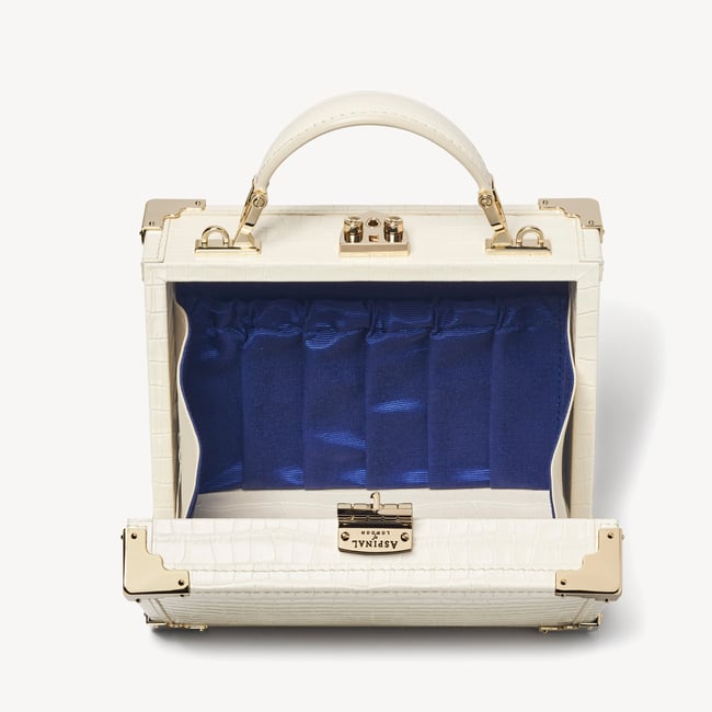Trunk Deep Shine Ivory Small Croc
