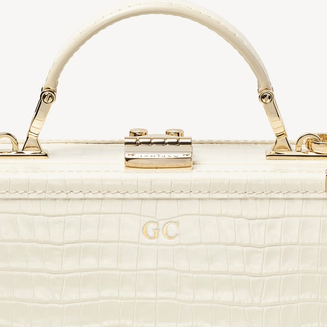 Trunk Deep Shine Ivory Small Croc