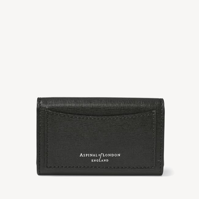 Business Card Holder Black Saffiano