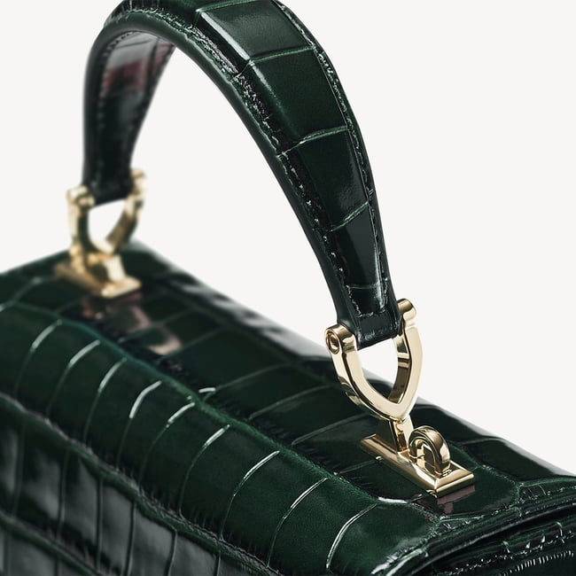 Midi Mayfair® Deep Shine Evergreen Croc