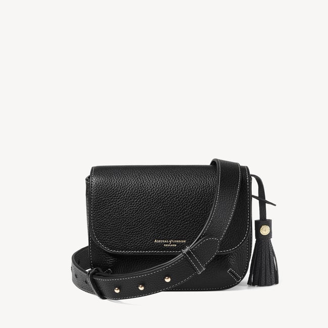 Ella Crossbody Black Milled Pebble