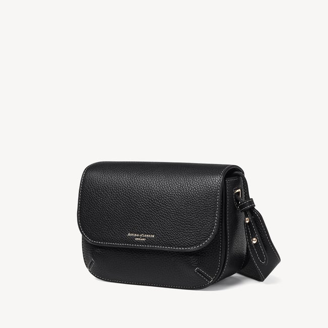 Ella Crossbody Black Milled Pebble