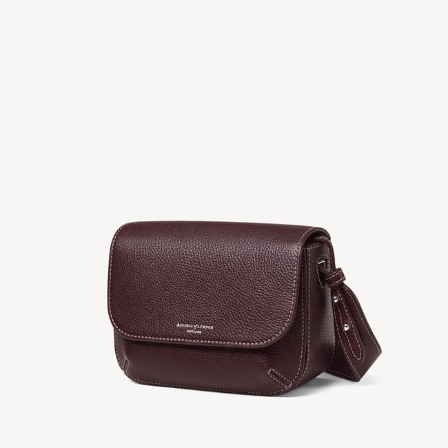 Ella Crossbody Wine Milled Pebble