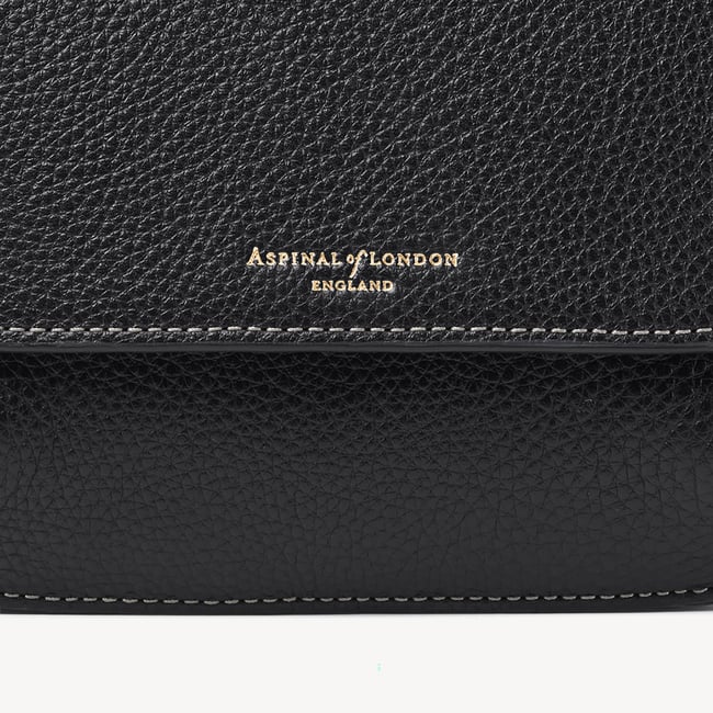 Ella Crossbody Black Milled Pebble
