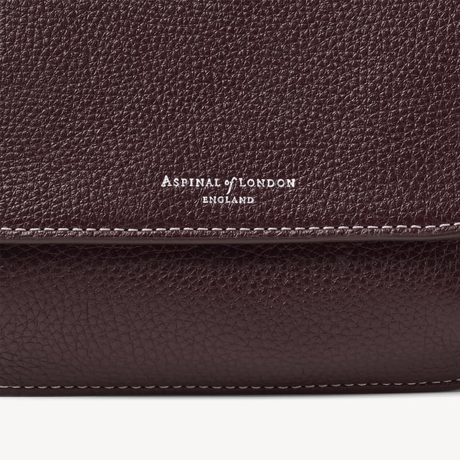 Ella Crossbody Wine Milled Pebble