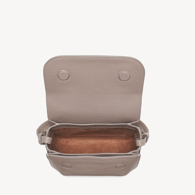 Ella Crossbody Moleskin Milled Pebble