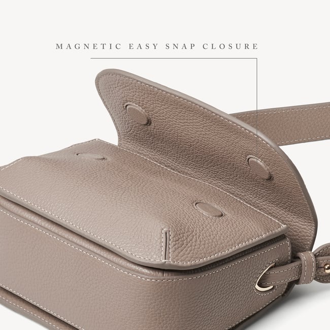 Ella Crossbody Moleskin Milled Pebble