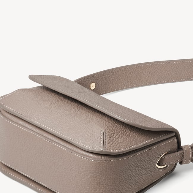 Ella Crossbody Moleskin Milled Pebble