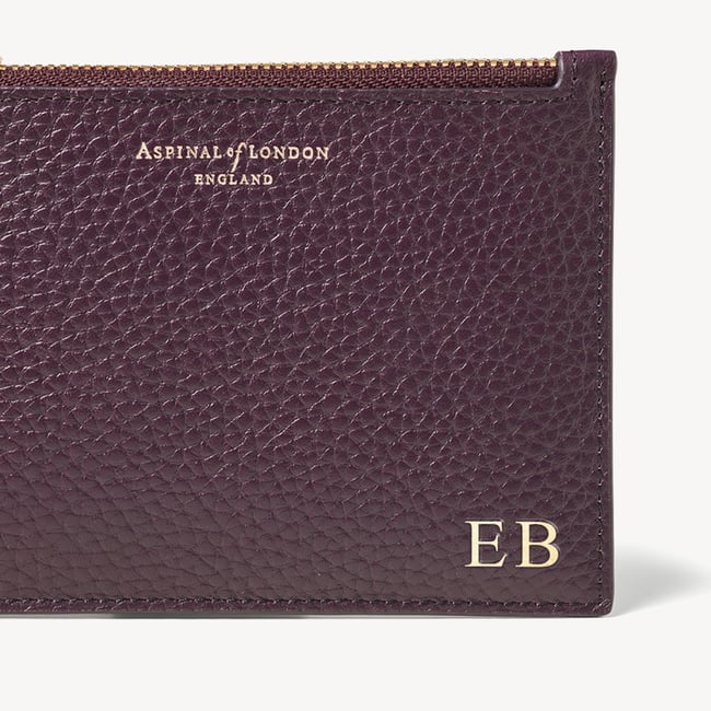 Small Essential Flat Pouch Fig Pebble