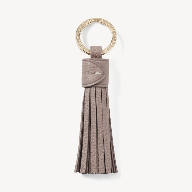 Hudson Tassel Keyring Moleskin Milled Pebble