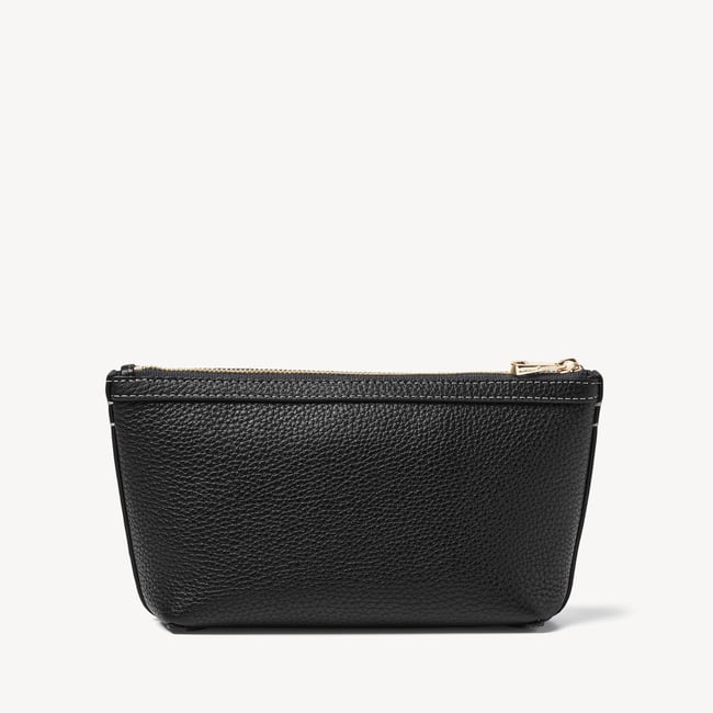 Hudson Small Pouch Black Milled Pebble