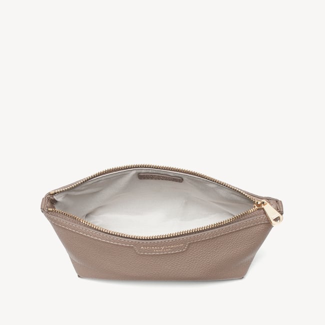 Hudson Small Pouch Moleskin Milled Pebble